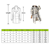 Winter Checked Women Jacket Turn Down Overcoat Warm Plaid Long Coat Oversize Thick Woolen Blends Female Streetwear